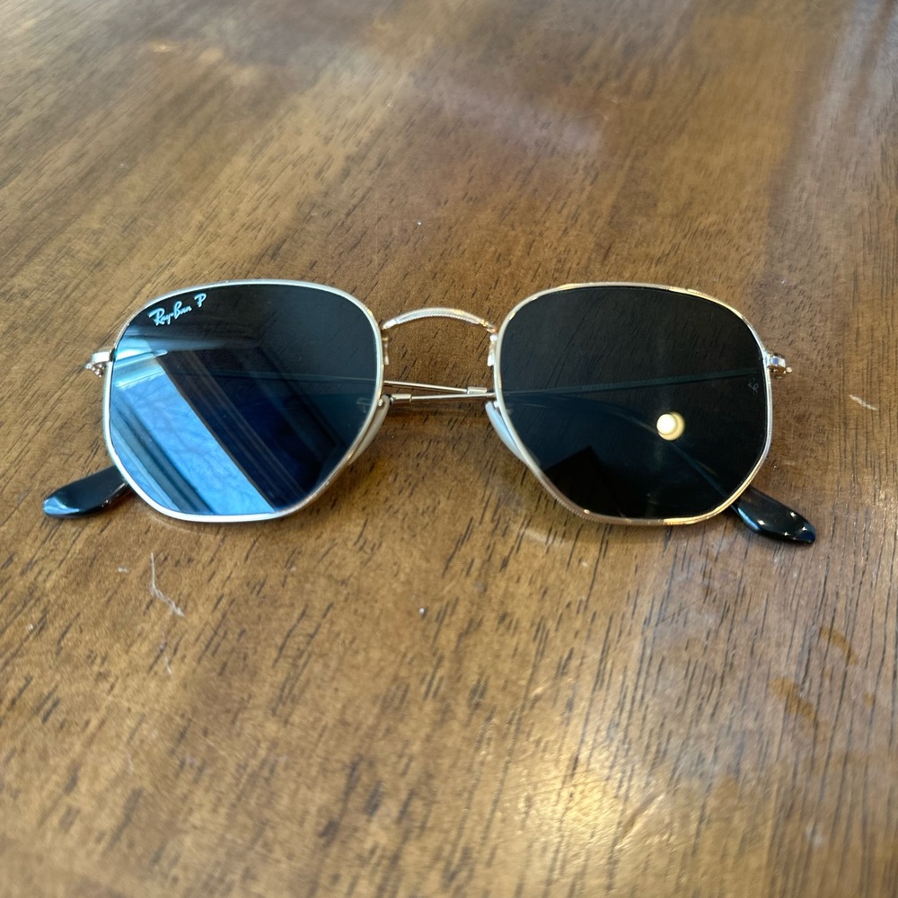 Ray ban hexagonal polarized sunglasses